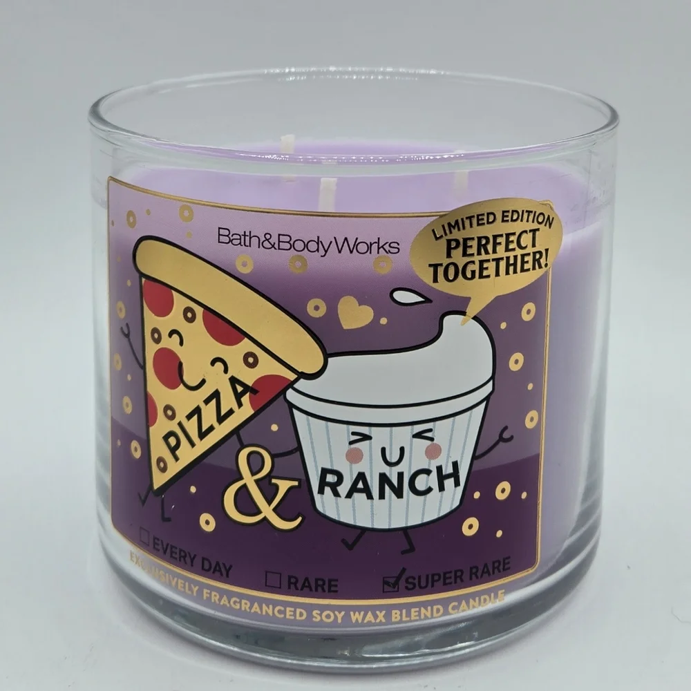 Bath and Body Works Pizza and Ranch 3 wick Candle